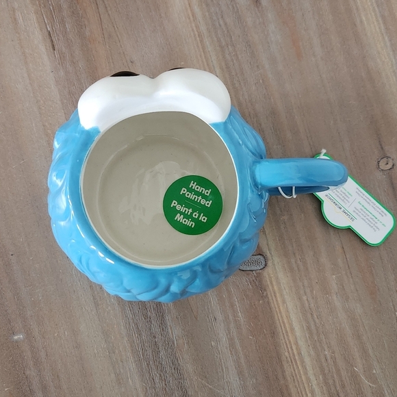 🍪 Sesame Street Cookie Monster Coffee Mug – Hand Painted, NWT, Large Muppets - Picture 10 of 16